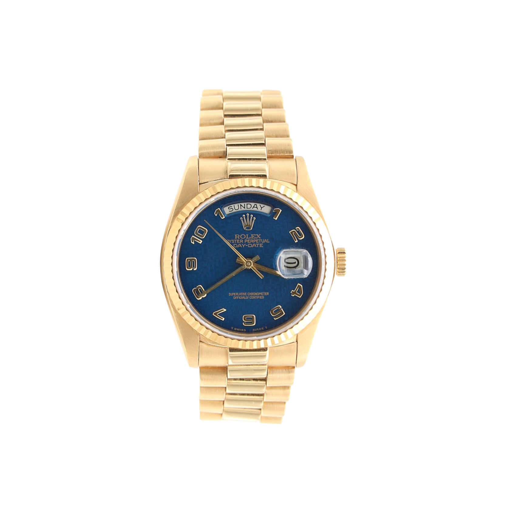 Rolex Day Date 36 ref. 18038 Blue Arabic dial