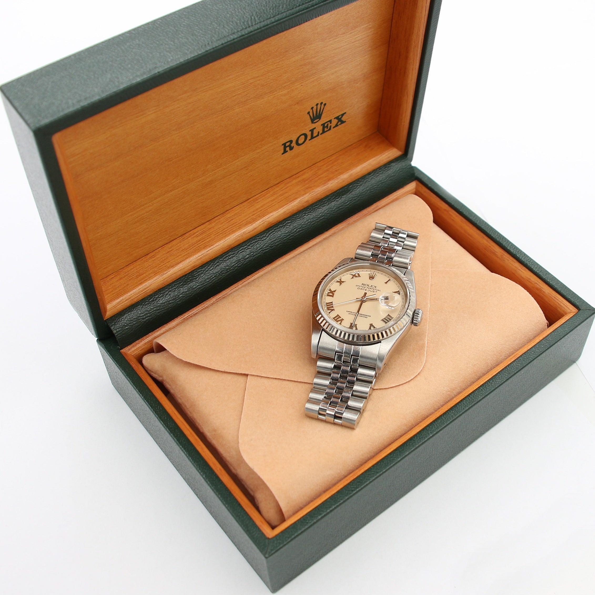 Rolex Datejust 36 ref. 16234 Cream Roman Dial - Jubilee Bracelet