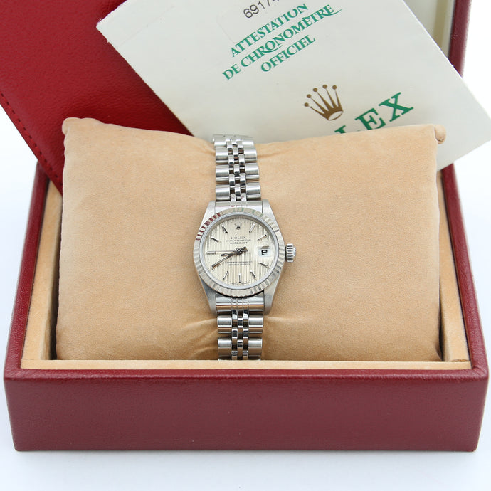 Rolex Lady-Datejust ref. 69174 - Tapestry Dial Jubilee bracelet - Full Set