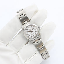 Bild in Galerie-Viewer laden, Rolex Oyster Perpetual 31 ref. 76080 White Roman Diamonds Dial - Full Set - Oyster Bracelet
