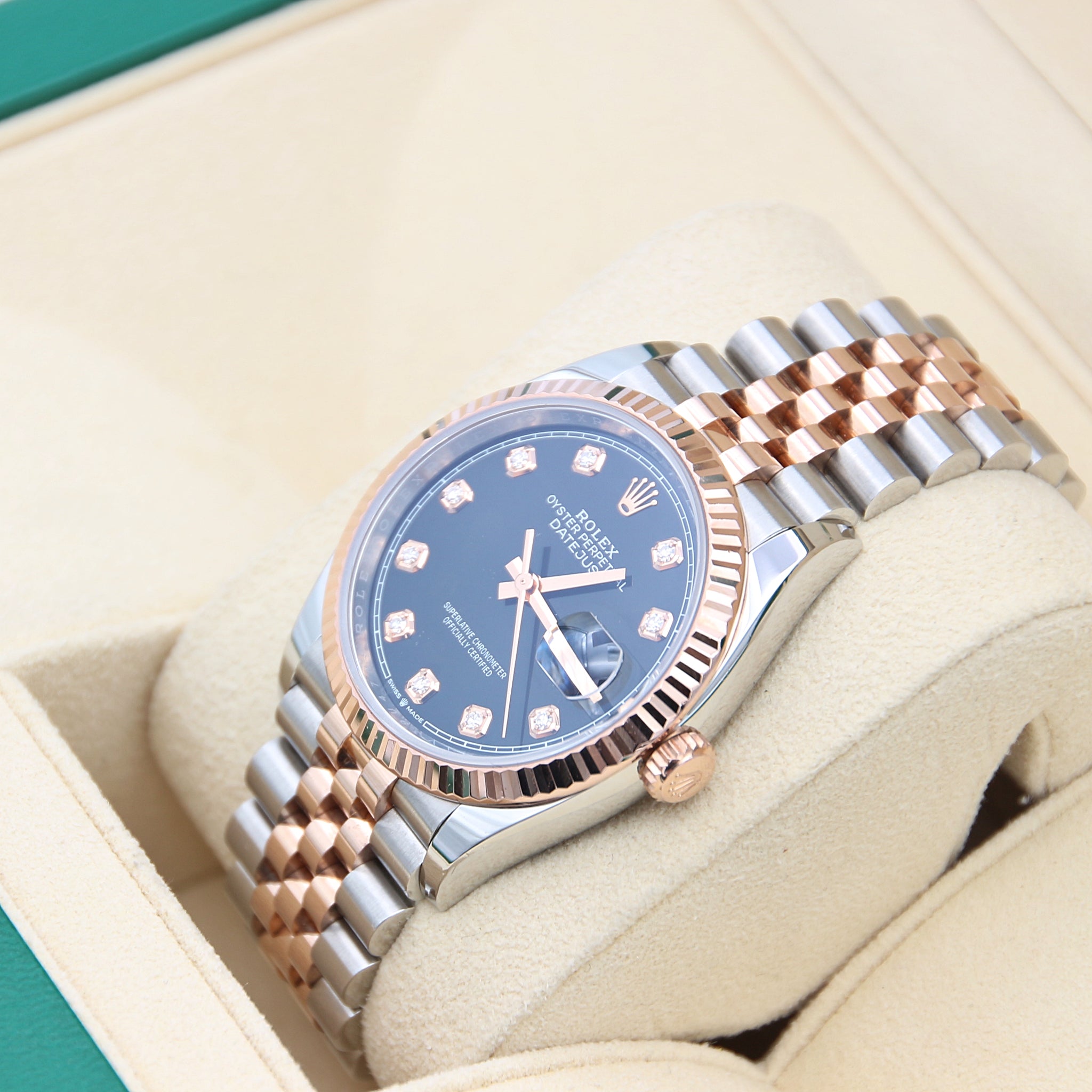 Rolex Datejust ref. 126231 - Black Diamonds Dial - Full Set