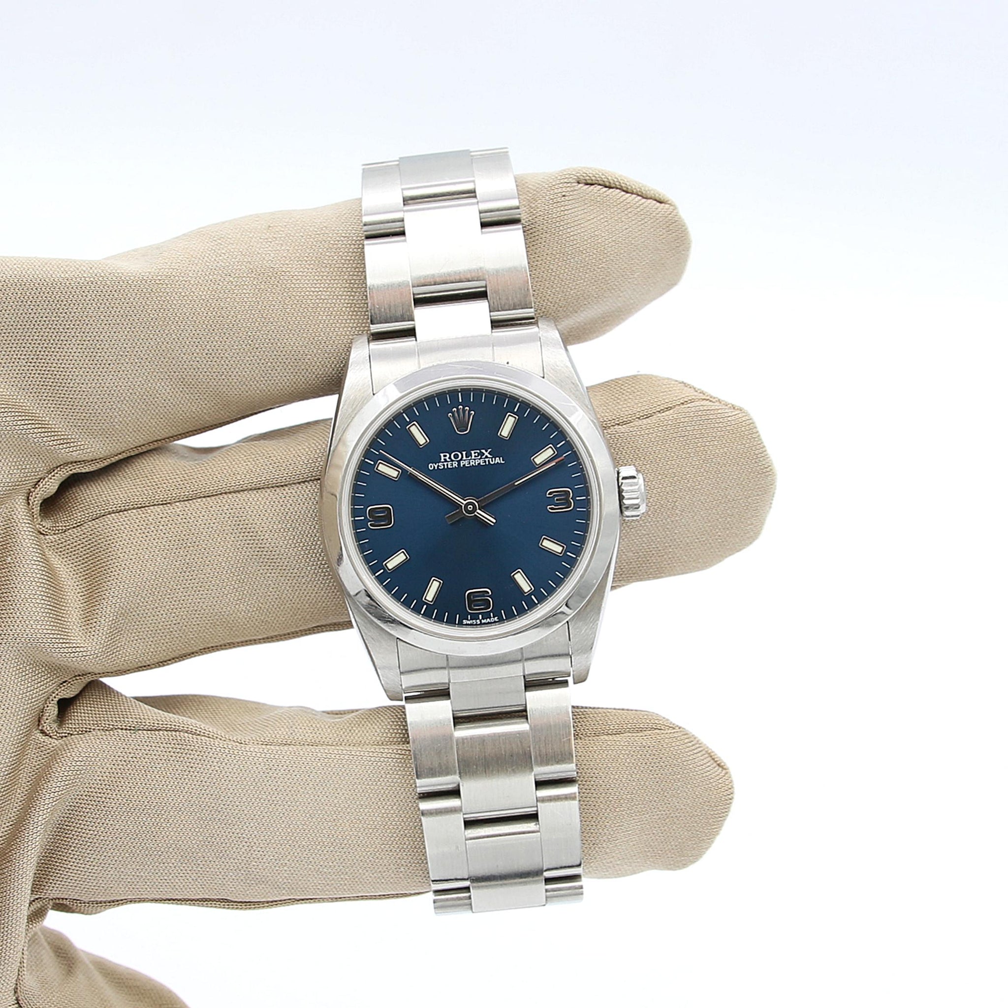 Buy Online Rolex Oyster Perpetual Ref. 67480 - Blue 3-6-9 dial