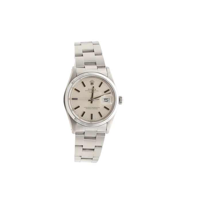 Rolex Date ref. 15000 Silver Dial Oyster Bracelet