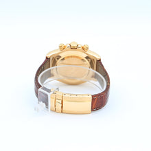 Cargar imagen en el visor de la galería, Rolex Daytona ref. 116518 -  18k Yellow Gold and Leather Strap - MOP Diamonds Dial - Full Set
