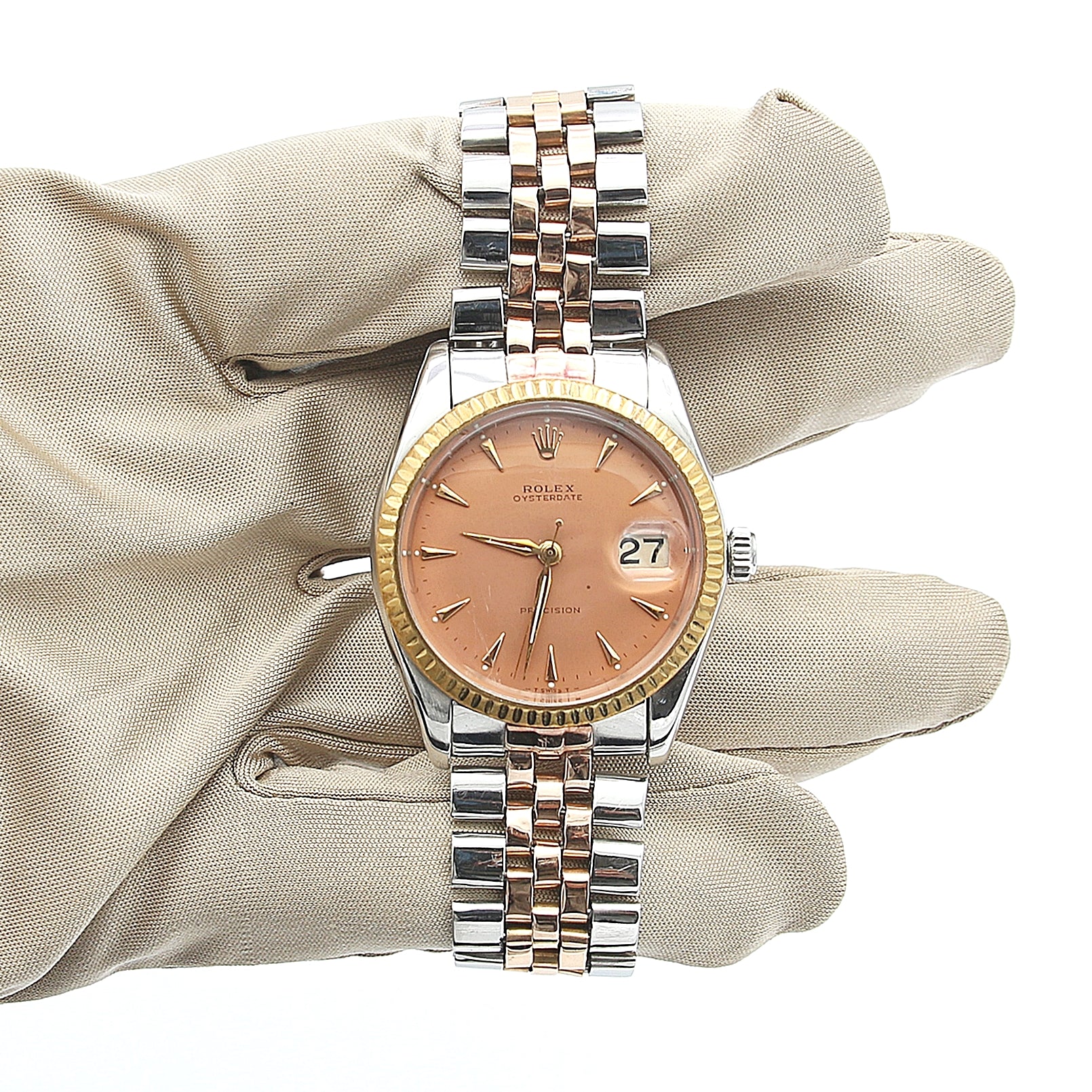 ROLEX ティースプーン 6694 used black pot leaf Rolex Vintage Precision 34mm / Steel