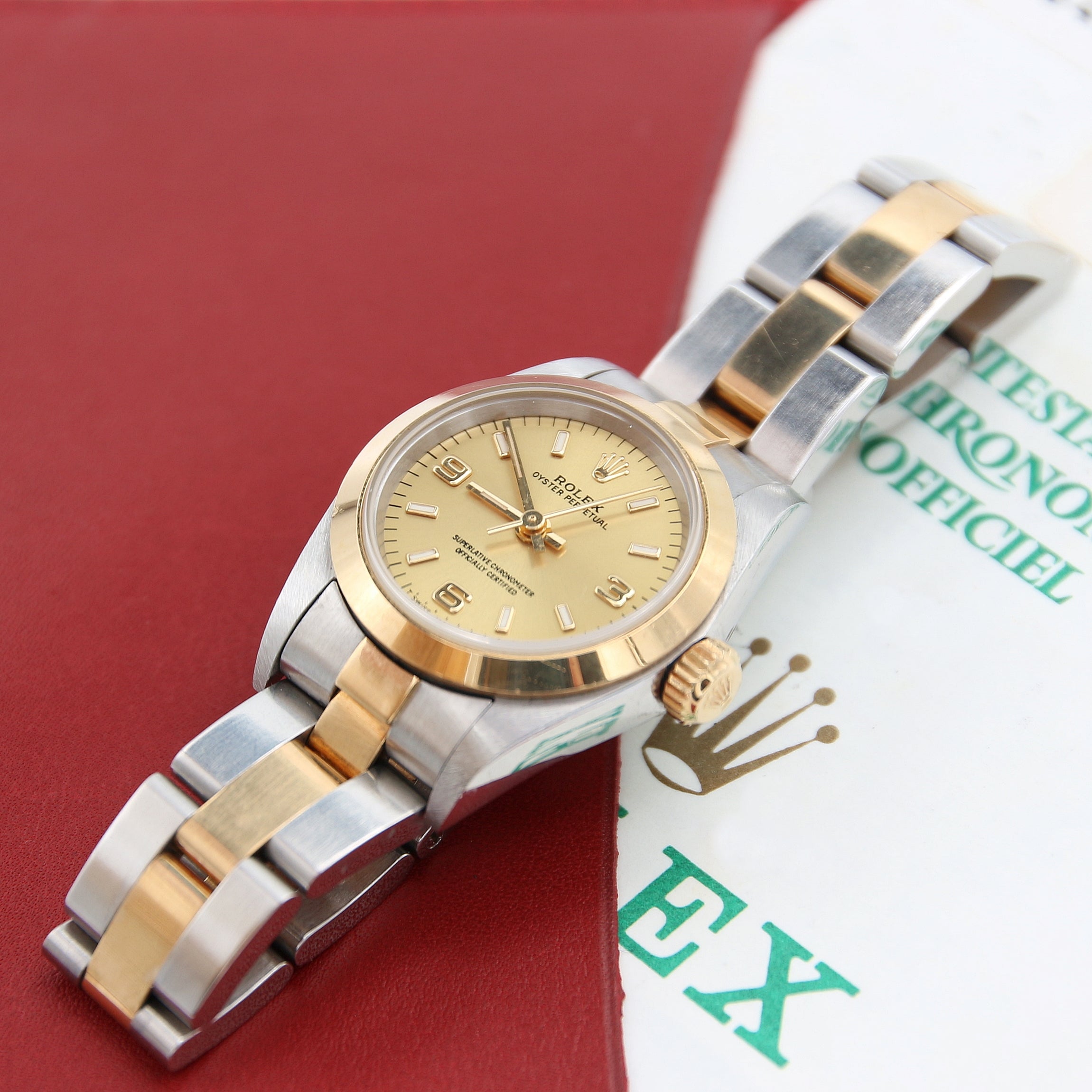 Rolex Datejust Lady ref. 67183 Champagner 3-6-9 Zifferblatt – Komplettset