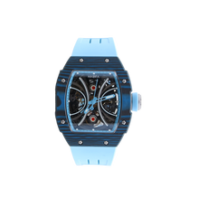 Załaduj obraz do przeglądarki galerii, HAOFA ref. 1909 Blue - Carbon TPT Skeleton Automatic Watch
