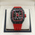 Haofa ref. 1909 Red - Carbon TPT Skeleton Automatic Watch