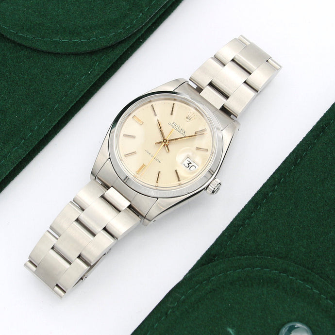 Rolex Precision Date ref. 6694 Cream Dial with Golden Indexes Oyster bracelet
