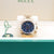 Rolex Daytona ref. 116528 – 18 K Gelbgold, blaues Racing-Zifferblatt – komplettes Set