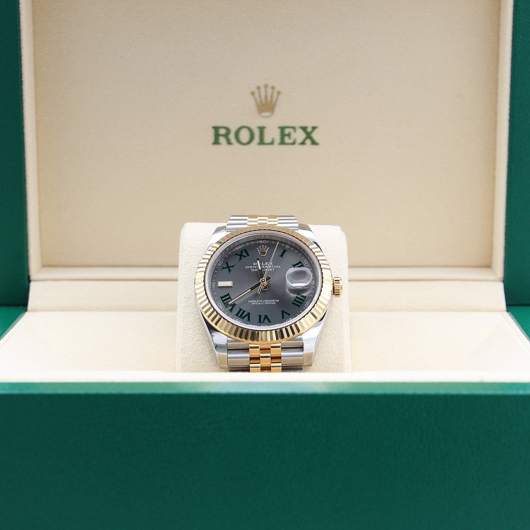 Rolex Datejust 126333 Wimbledon Dial Jubilee Bracelet