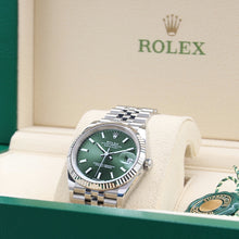 Load image into Gallery viewer, Rolex Datejust ref. 126234 Green Dial Jubilee bracelet - Full Set
