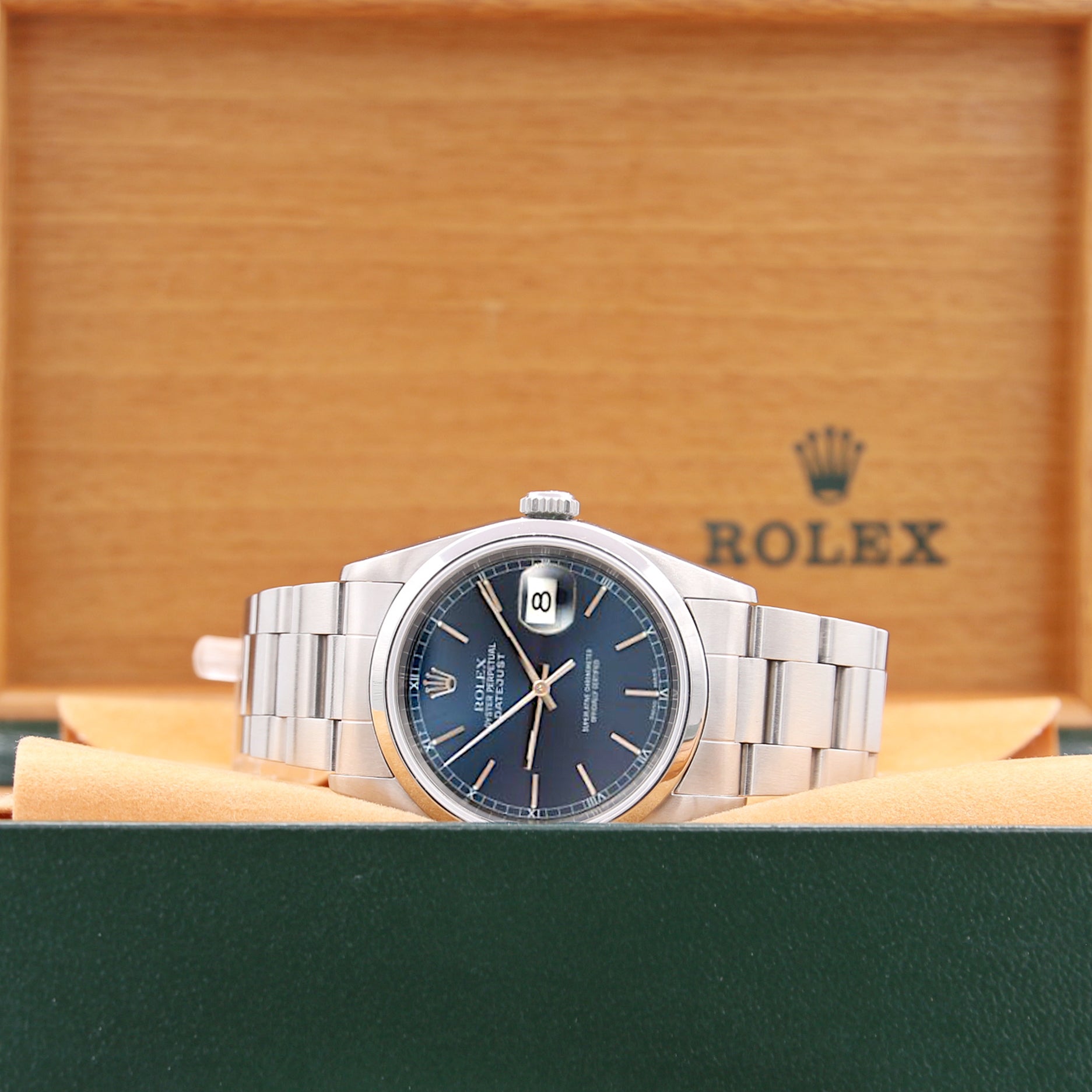 Rolex Datejust 36 ref. 16200 Blue Soleil Dial (III) Oyster Bracelet