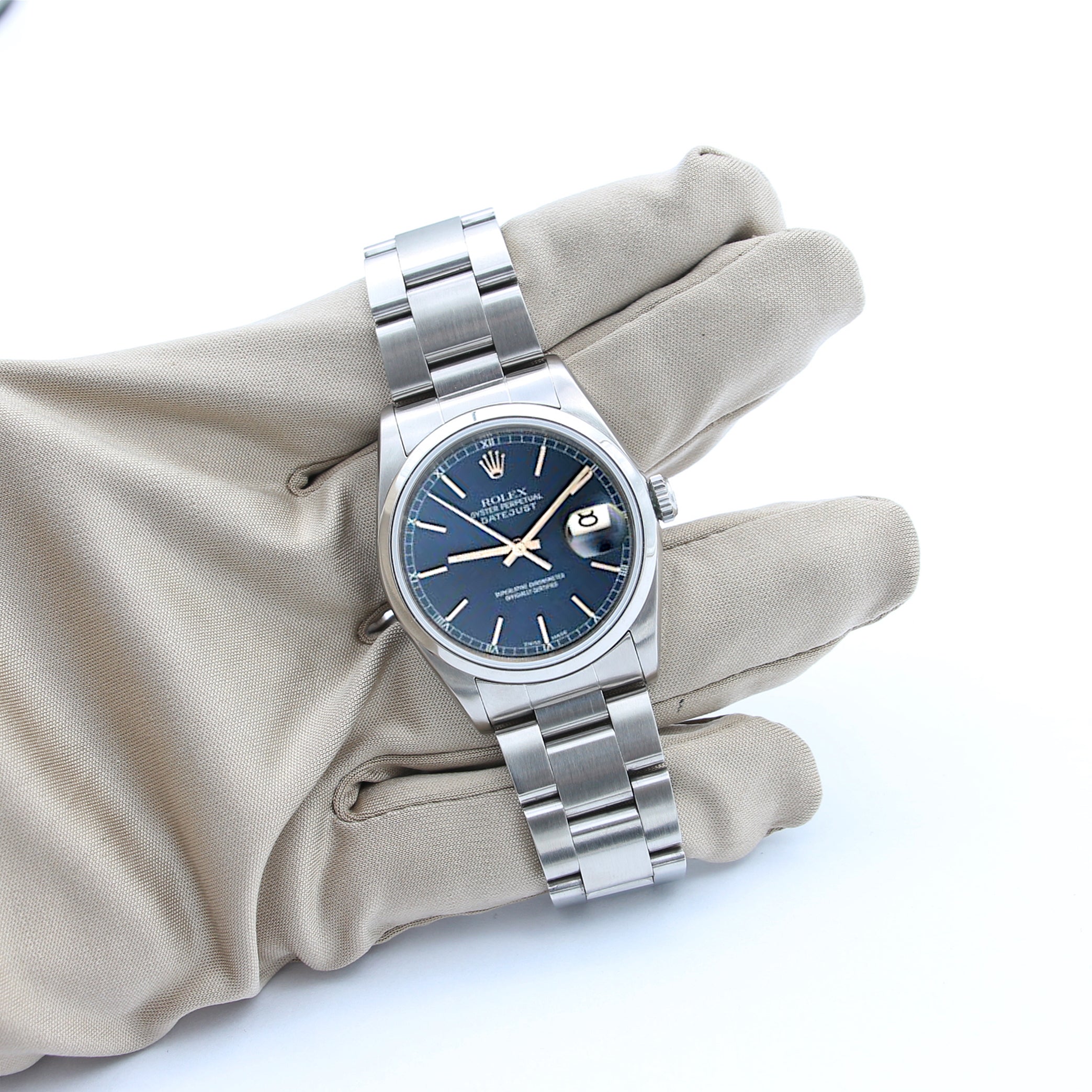 Rolex Datejust 36 ref. 16200 Blue Soleil Dial (III) Oyster Bracelet