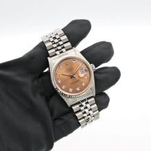 Załaduj obraz do przeglądarki galerii, Rolex Datejust 36 ref. 16234 Salmon Diamonds Dial
