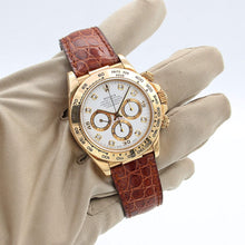 Load image into Gallery viewer, Rolex Daytona ref. 16518G - White Diamonds Dial - Full Set
