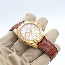 Load image into Gallery viewer, Rolex Daytona ref. 16518G - White Diamonds Dial - Full Set
