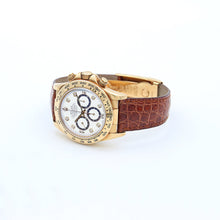 Cargar imagen en el visor de la galería, Rolex Daytona ref. 16518G - White Diamonds Dial with black subs - Full Set
