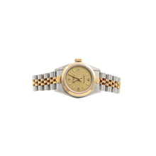 Load image into Gallery viewer, Rolex Oyster Perpetual Lady ref. 67183 Steel/Gold - Champagne 3-6-9 Dial - Jubilee bracelet
