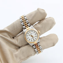Load image into Gallery viewer, Rolex Oyster Perpetual Lady ref. 67183 Steel/Gold - White Roman Dial - Jubilee bracelet
