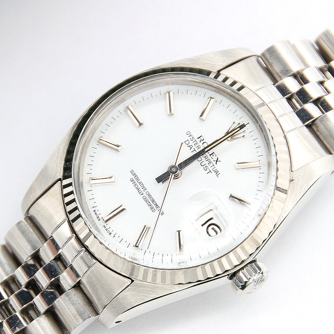 Rolex Datejust ref. 16014 - White dial - Jubilee bracelet