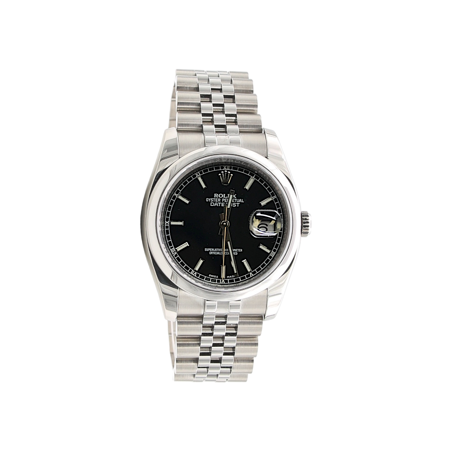 Rolex Datejust ref. 116200 Black Dial - Jubilee Bracelet - Full Set