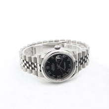 Załaduj obraz do przeglądarki galerii, Rolex Datejust ref. 116200 Black Roman Dial - Jubilee Bracelet - Full Set
