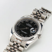 Załaduj obraz do przeglądarki galerii, Rolex Datejust ref. 116200 Black Roman Dial - Jubilee Bracelet - Full Set
