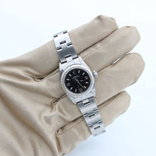 Załaduj obraz do przeglądarki galerii, Rolex Lady Oyster Perpetual 76030 - Black 3-6-9 Dial - Oyster Bracelet
