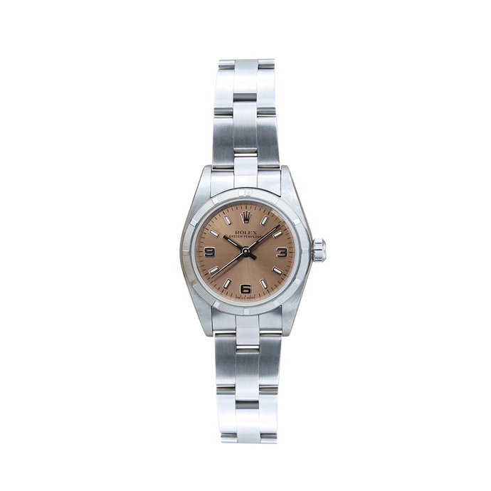 Rolex Lady Oyster Perpetual 76030 - Lachs 3-6-9 Zifferblatt - Austernarmband