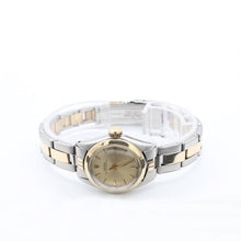 Load image into Gallery viewer, Rolex Oyster Perpetual Lady ref. 6618 Steel and Gold - Champagne Dial - Oyster Bracelet
