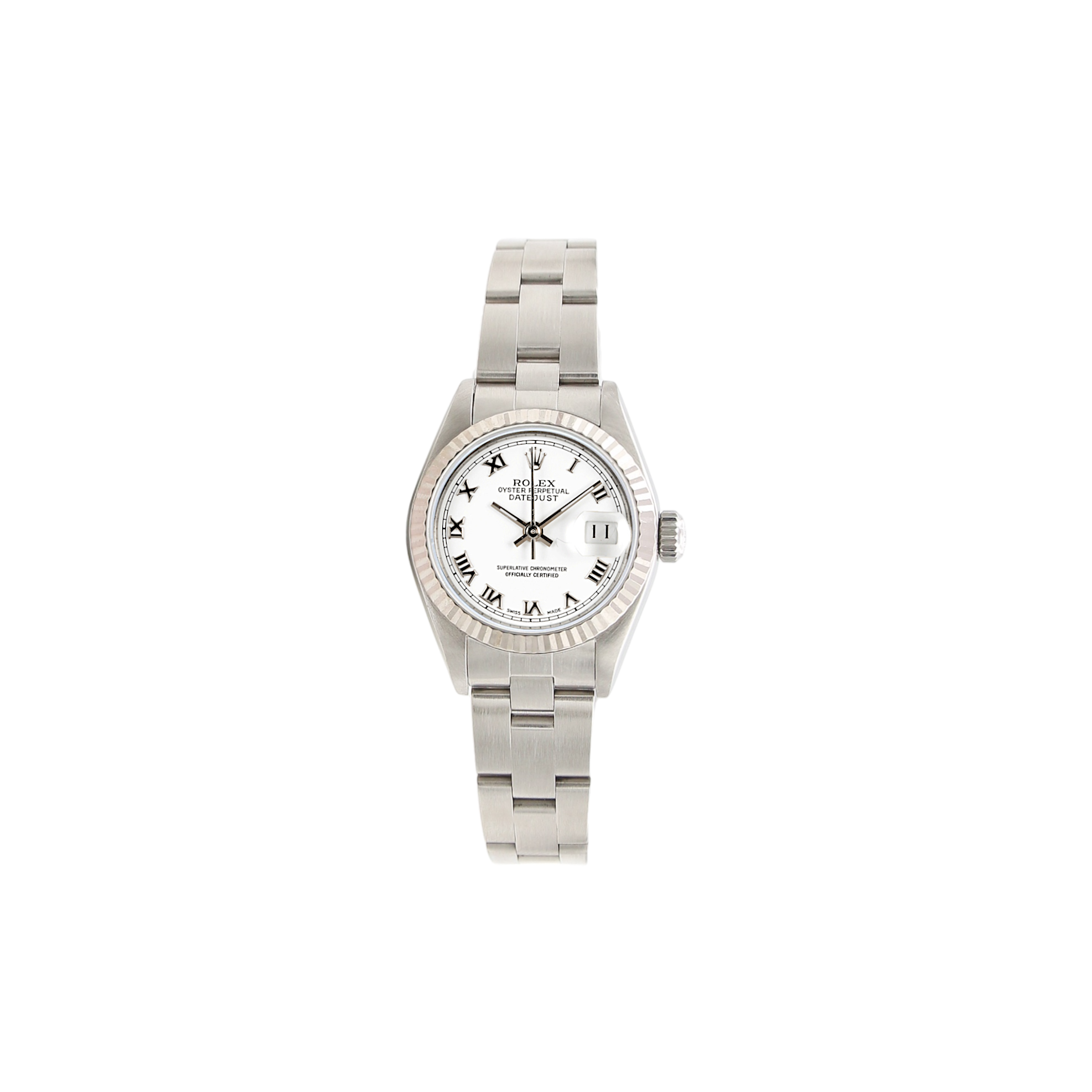 Rolex Lady-Datejust ref. 69174 - White Roman Big Numbers Dial Oyster bracelet