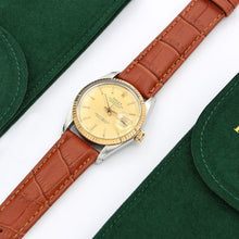 Load image into Gallery viewer, Rolex Datejust 36 ref. 16013 - Steel/Gold 18K Champagne Dial - Leather Strap
