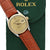 Rolex Datejust 36 ref. 16013 - Steel/Gold 18K Champagne Dial - Leather Strap