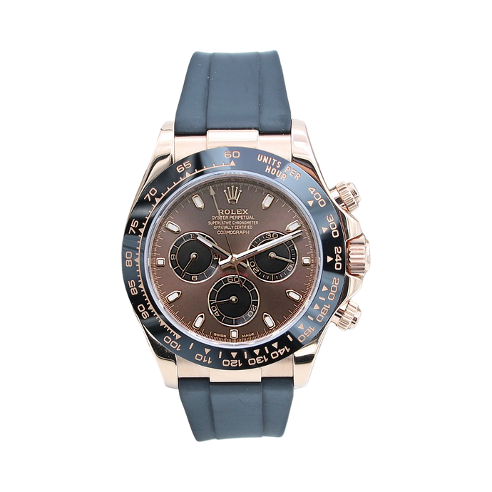 Rolex Daytona ref. 116515 Chocolate dial with black subs -  Rubber-B strap - Full Set