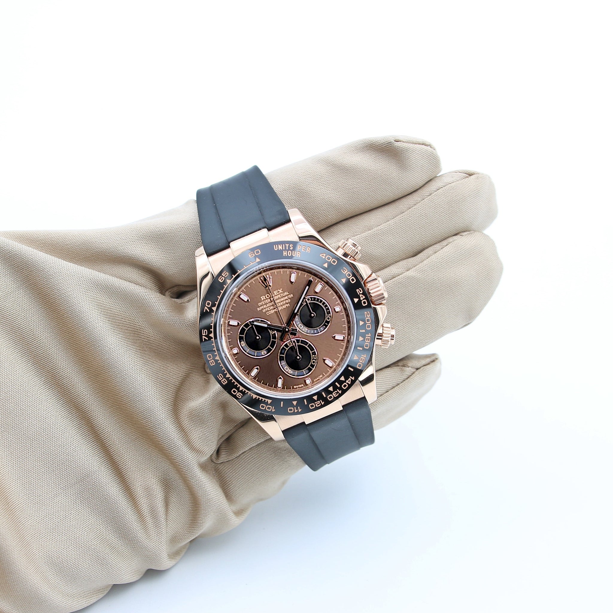 Rolex Daytona 116515 Rubber Strap - Chocolate Dial with black subs