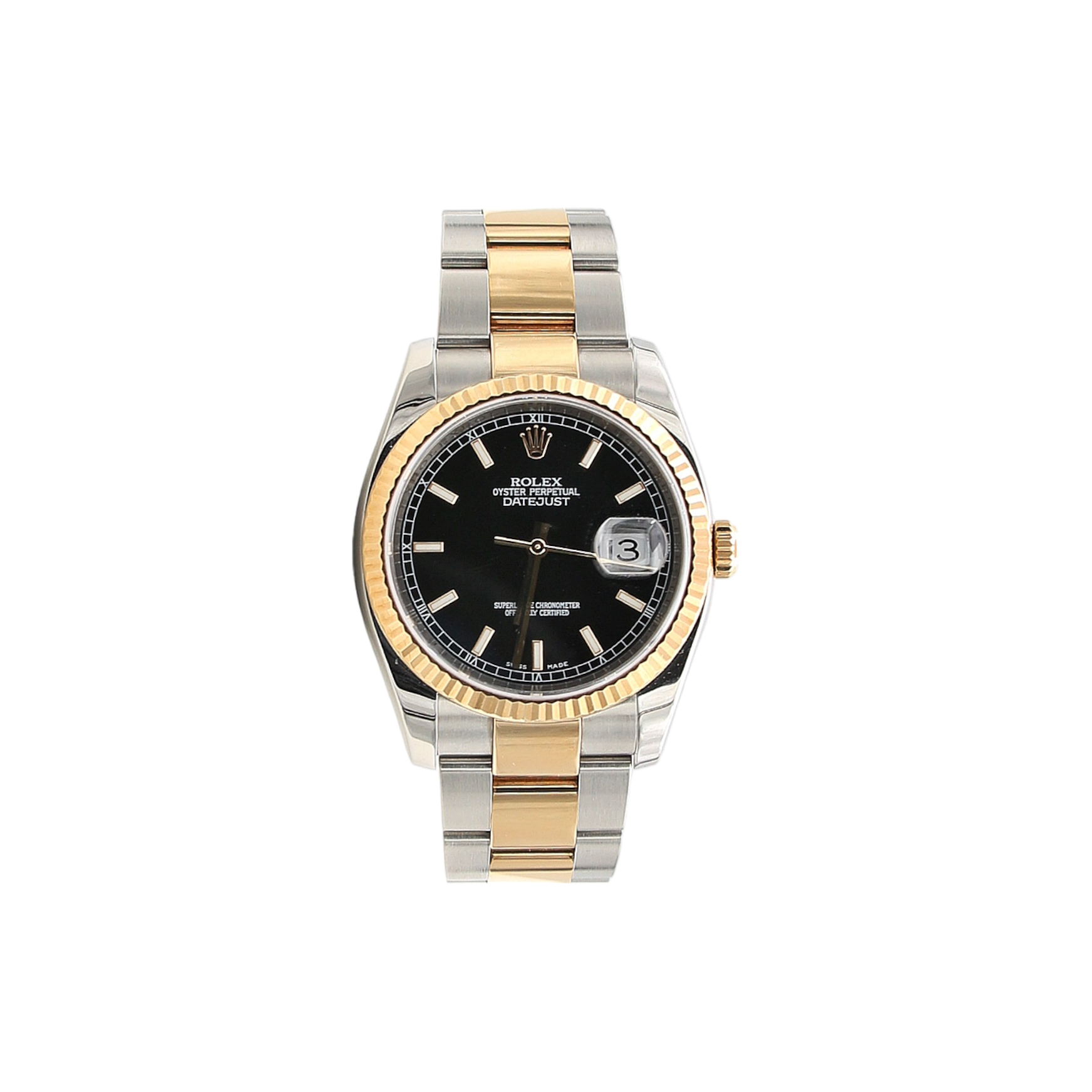 Rolex Datejust ref. 116233 Schwarzes Zifferblatt – Komplettset