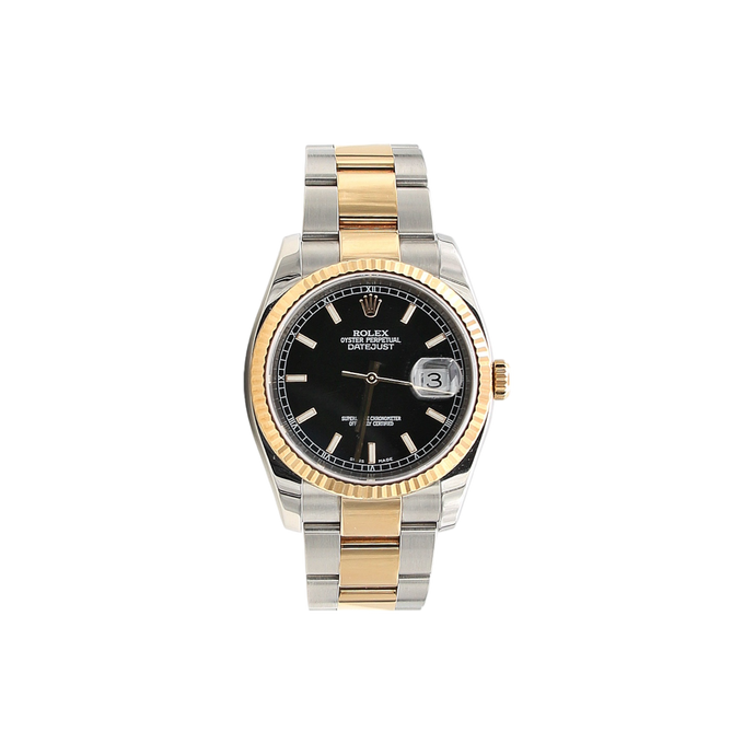 Rolex Datejust ref. 116233 Black Dial  - Oyster Bracelet - Full Set