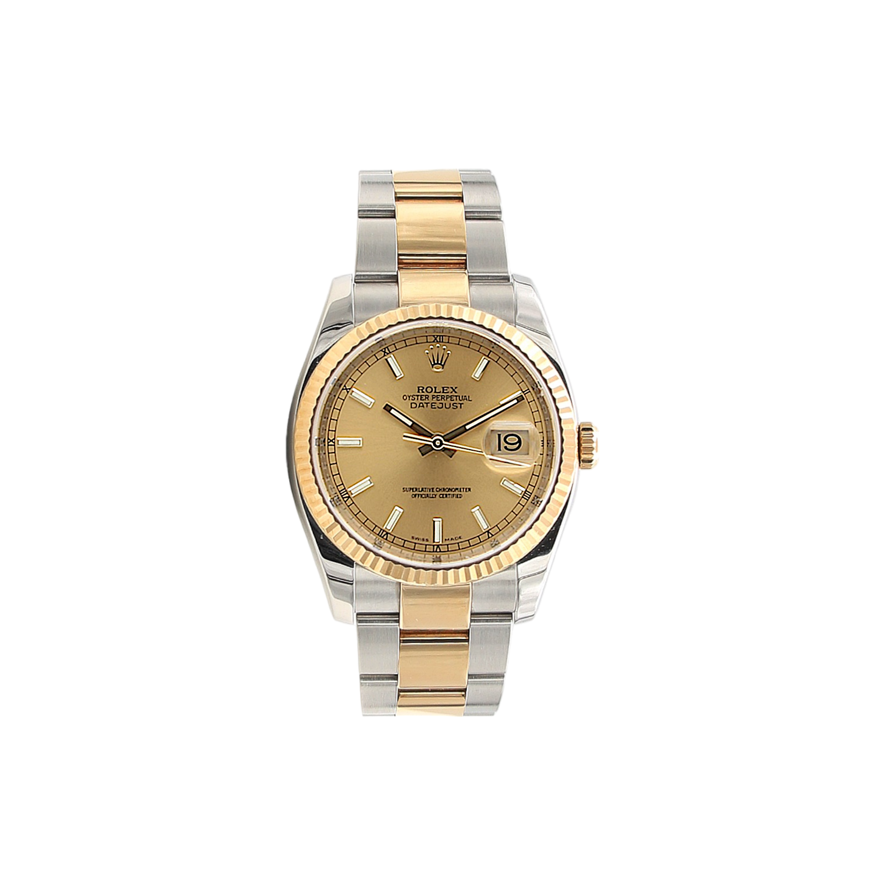 Rolex Datejust ref. 116233 Champagne Dial - Oyster Bracelet - Full Set