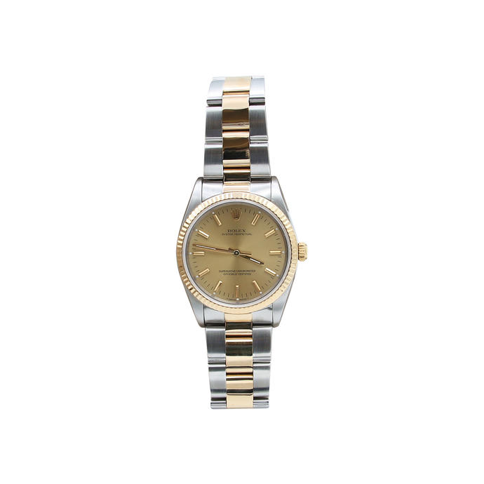 Rolex Oyster Perpetual 34 ref. 14233 Steel/Gold Champagne Dial - Oyster Bracelet