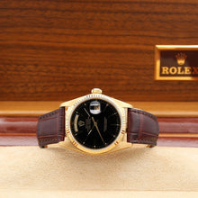 Charger l&#39;image dans la galerie, Rolex Day-Date ref. 18038 Black Circle - Leather strap
