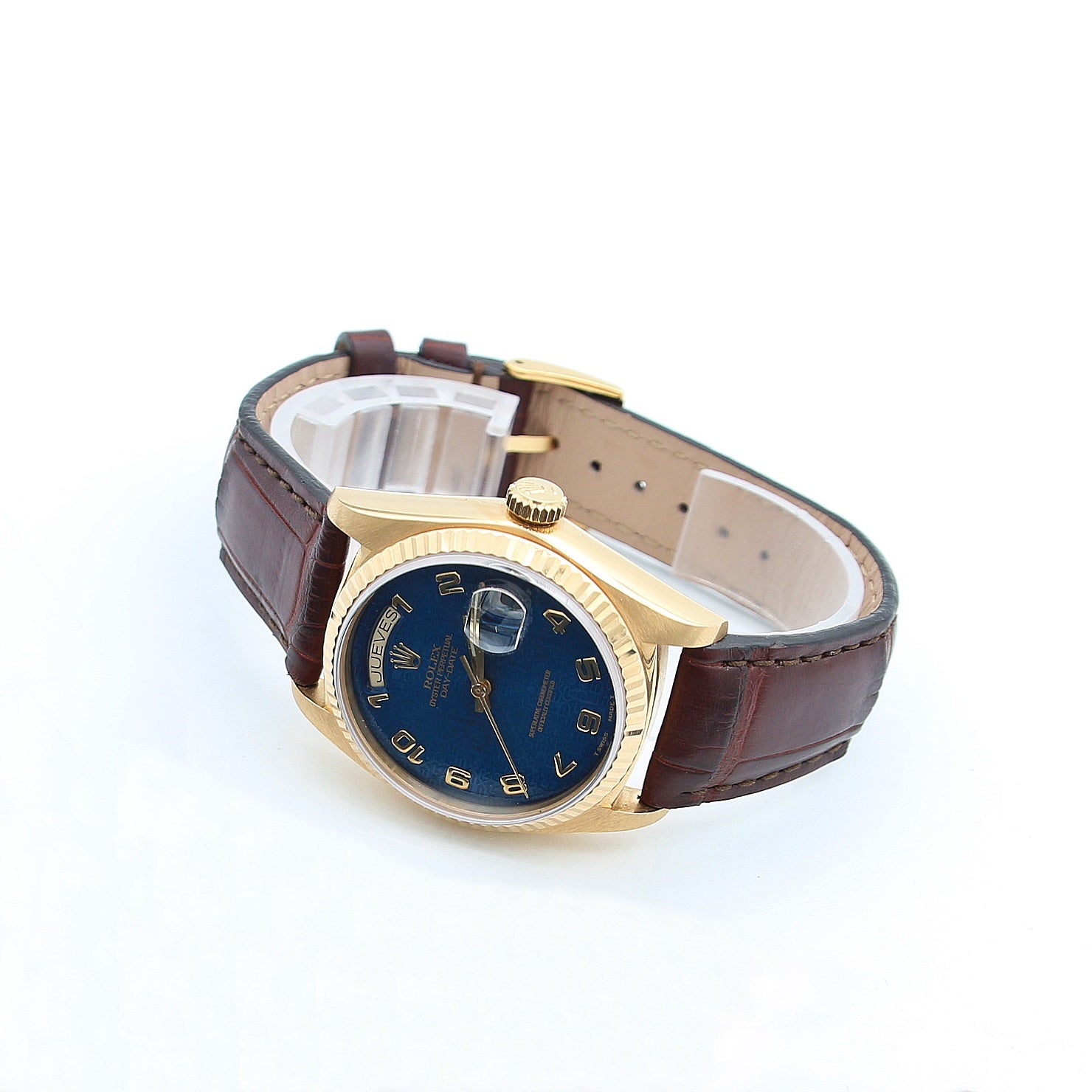 Buy Online Watch Rolex Day-Date 18038 Blue dial 