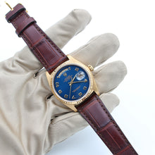 Load image into Gallery viewer, Rolex Day-Date ref. 18038 Blue Millennary Leather strap
