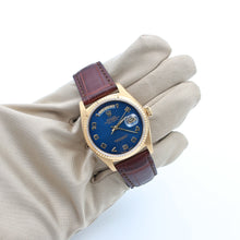 Load image into Gallery viewer, Rolex Day-Date ref. 18038 Blue Millennary Leather strap
