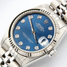Indlæs billede til gallerivisning ON SALE: Rolex Datejust Lady ref. 78274 Blue Diamonds Dial - Jubilee Bracelet

