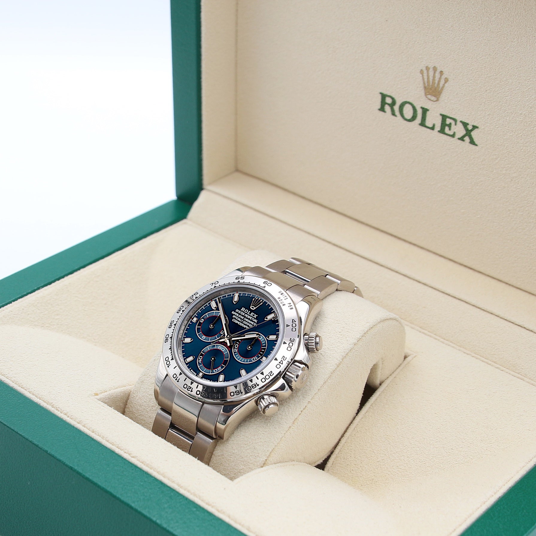Rolex Daytona 116509 Blue Dial Full Set – Debonar Watches