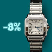 Załaduj obraz do przeglądarki galerii, ON SALE: Cartier Santos ref. WSSA0082 - SIlver Roman Dial - Full Set
