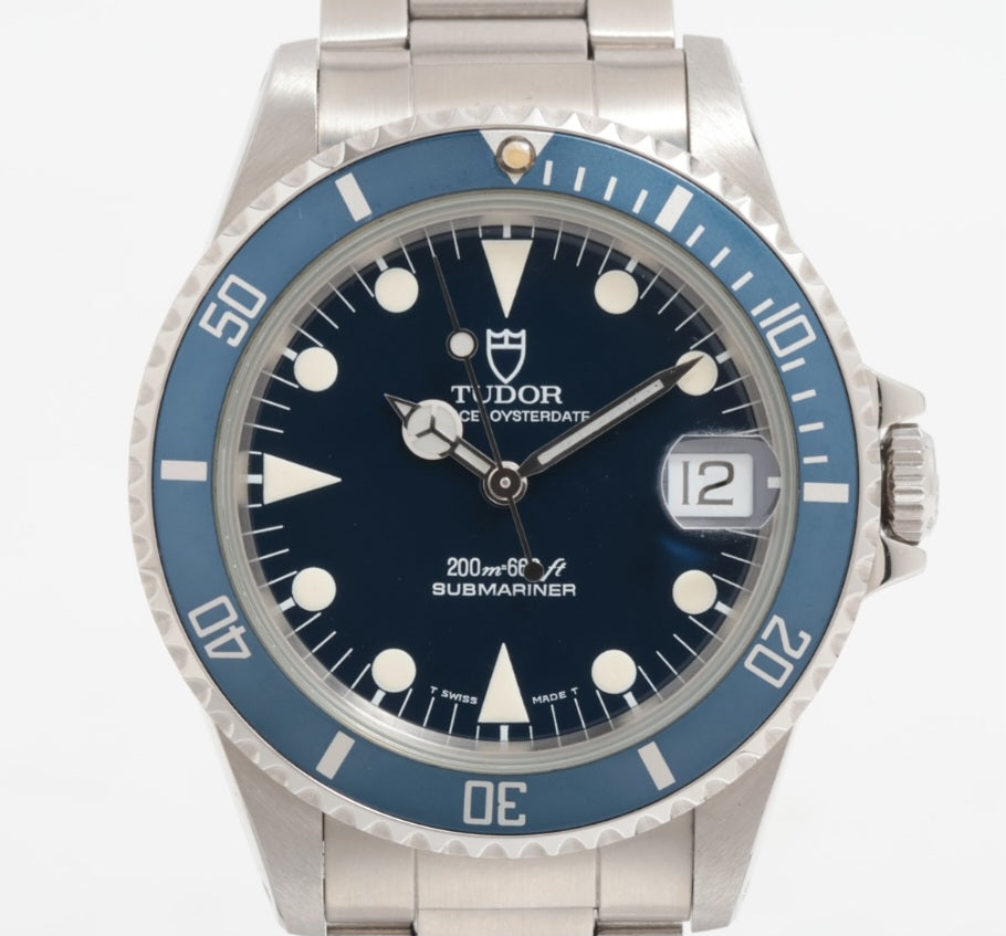 Tudor Submariner 75090 Oyster bracelet Blue Bezel – Debonar