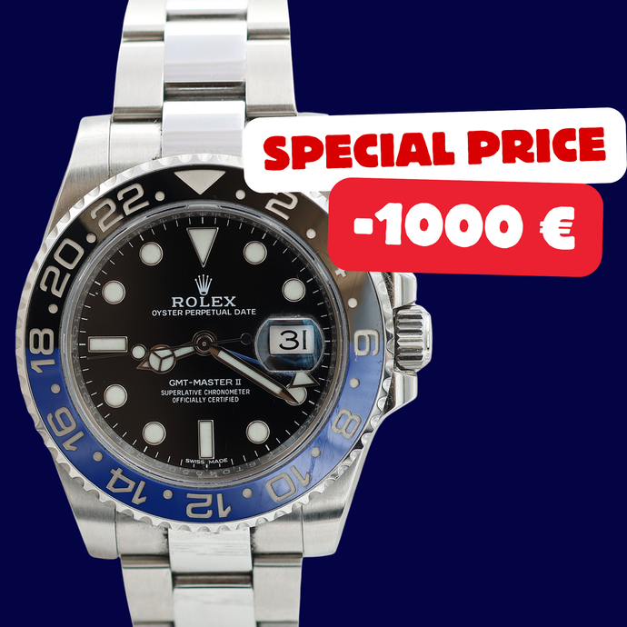 ON SALE: Rolex GMT Master II ref. 116710BLNR (Batman) - Full Set