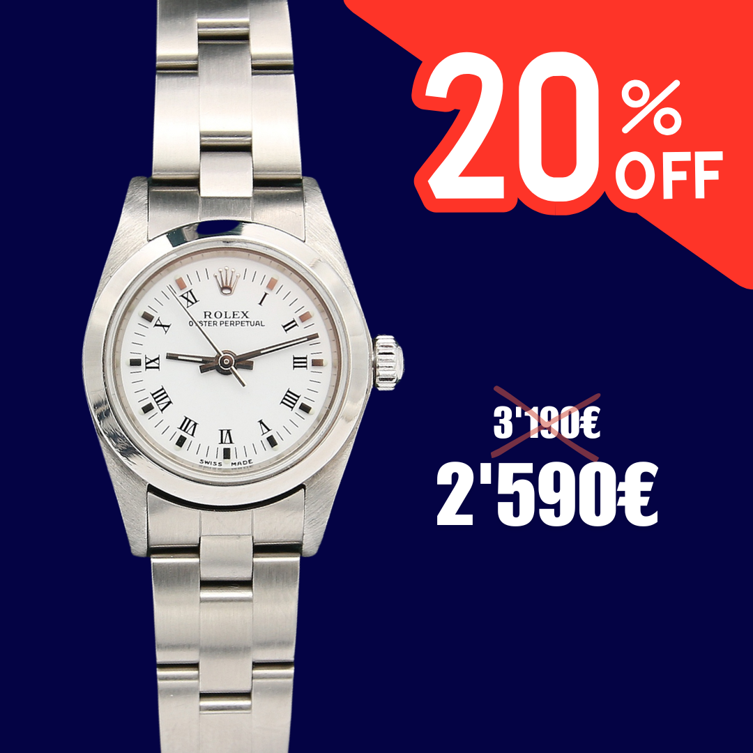 ON SALE: Rolex Oyster Perpetual ref. 76080 White Roman Dial